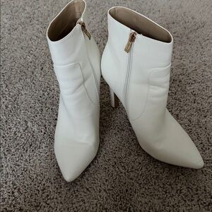 White Heel GoGo Boots
